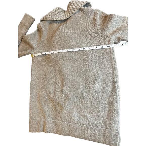 Gap‎ Women's Sz XSmall Gray Wool Blend Open-Front Long Sleeve Cardigan Sweater - Picture 5 of 10